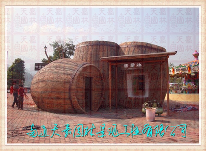 仿木紋樹樁