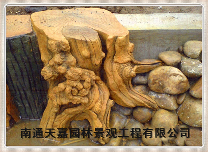 仿木紋樹樁